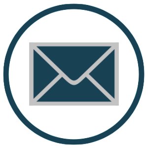 envelope icon blue